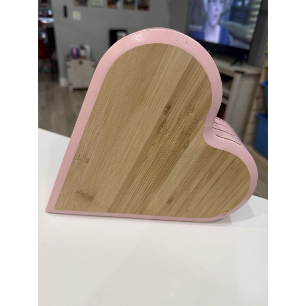 Paris Hilton  Knife Block Pink Heart Shape Just The Block - Picture 2 of 3